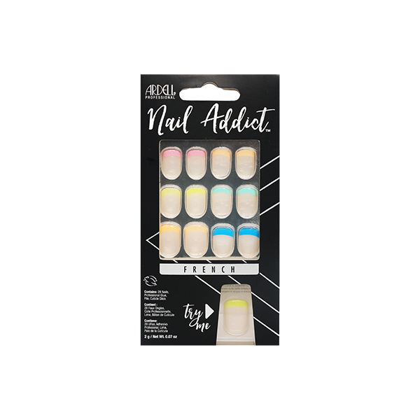 NAIL ADDICT RAINBOW FRENCH