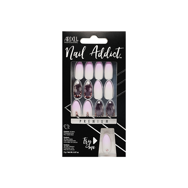 NAIL ADDICT MARBLE PURPLE OMBR