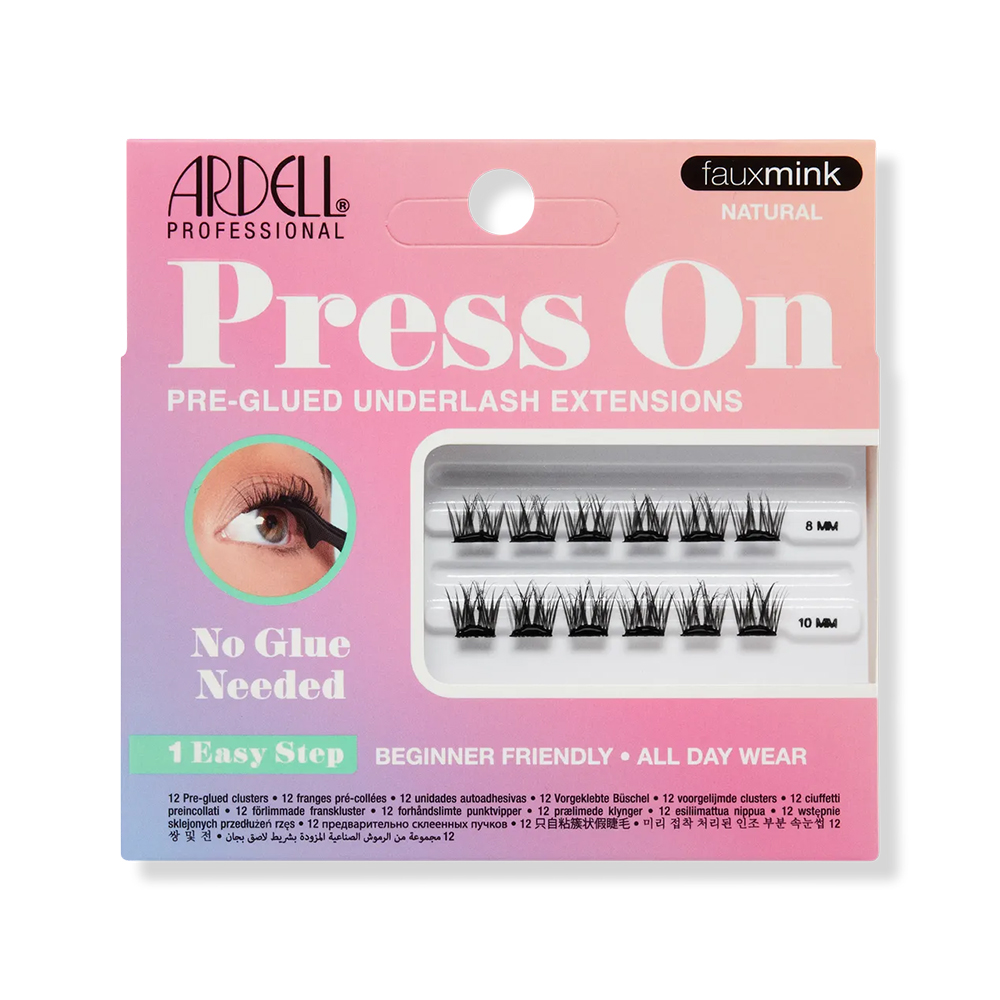 PRESS ON MINI FAUXMINK NATURAL